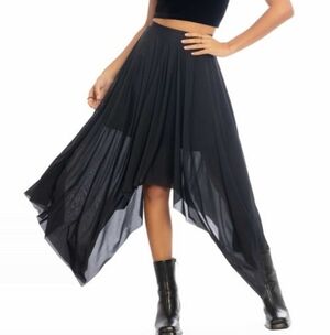 Super Sheer Handkerchief Skirt